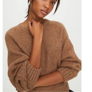 Aritzia Day Off sweater -camel colour